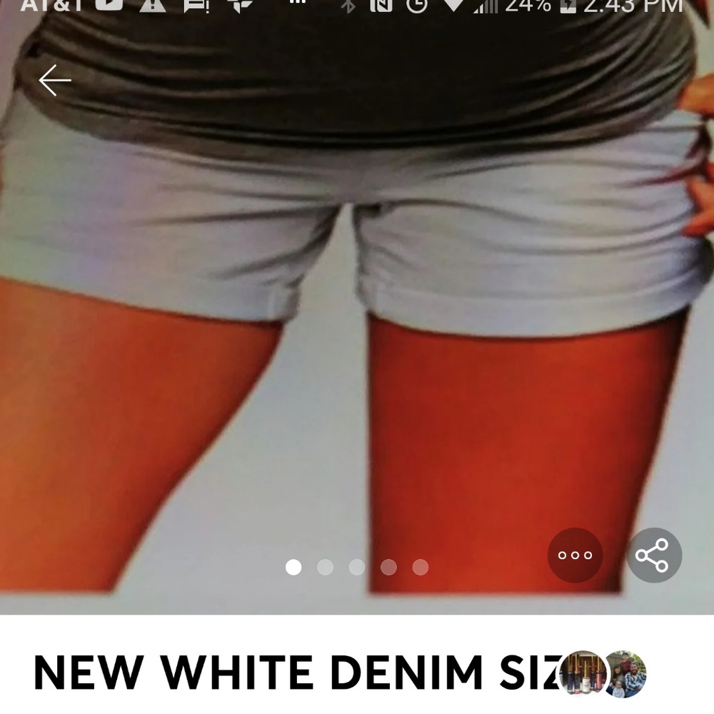 NEW MATETNITY WHITE SHORTS. SIZE 12